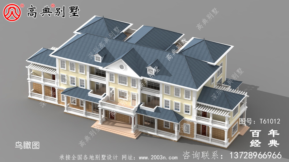 欧式豪华三层别墅施工图纸_乡村三层别墅设计图纸