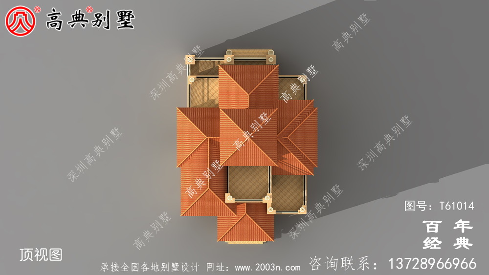奢華四層歐式復式別墅施工圖紙_鄉村四層別墅設計圖紙