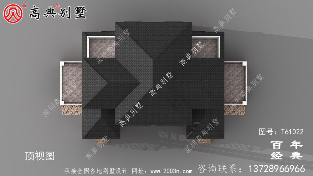 法式风格三层欧式双拼别墅设计图纸与效果图_农村三层别墅设计