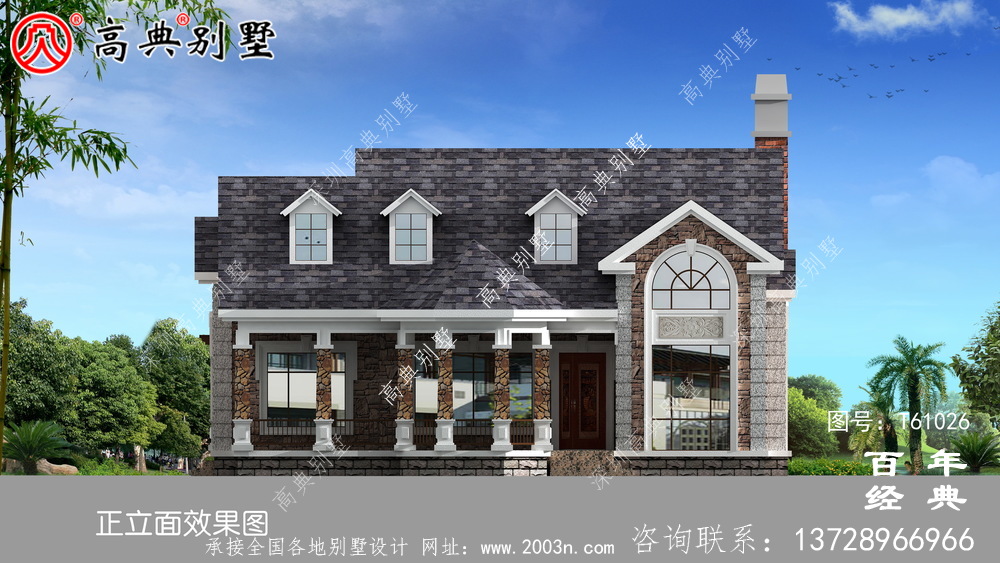 两层简欧别墅设计图纸_农村两层别墅设计