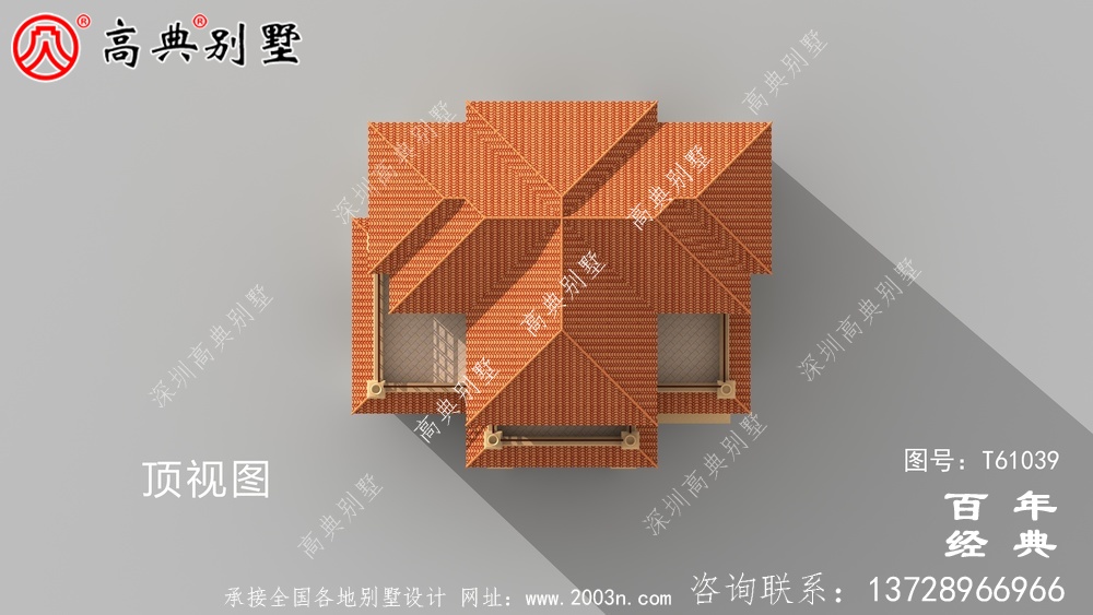 复式三层带车库欧式别墅外观效果图及施工图设计_农村三层别墅图纸