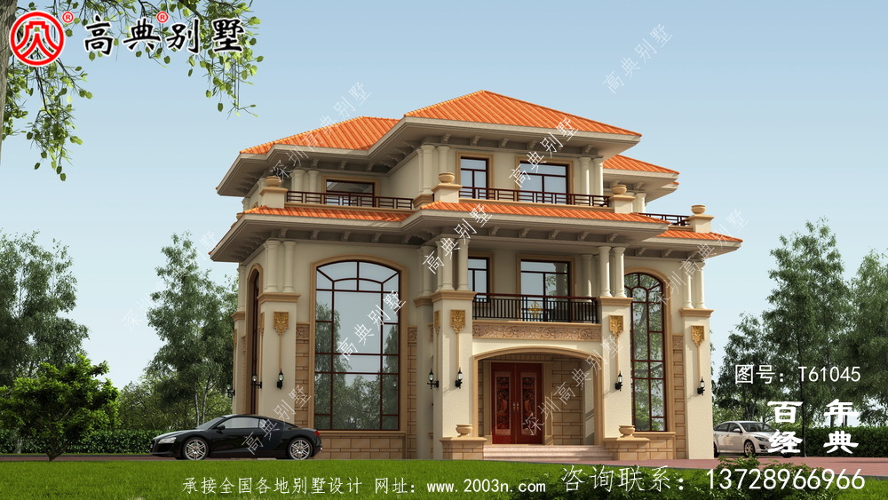 三层经典大方豪华欧式别墅设计图纸_农村三层别墅设计图纸 三层经典大方豪华欧式别墅设计图纸_农村三层别墅设计图纸