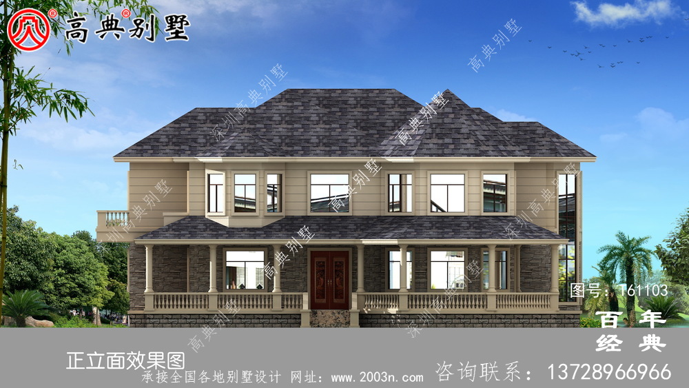 農(nóng)村兩層歐式別墅效果圖_農(nóng)村三層別墅施工圖