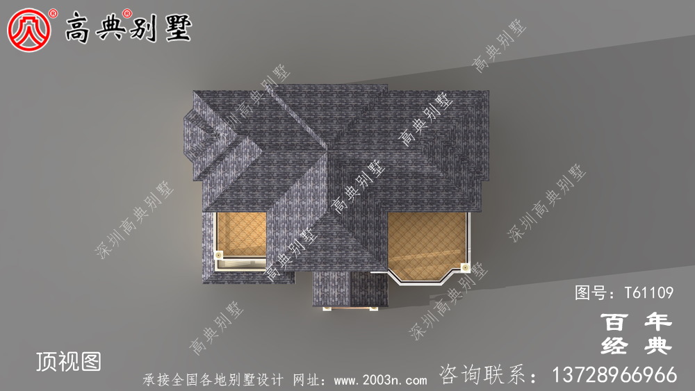 歐式三層簡歐別墅設計圖紙_農村三層別墅設計