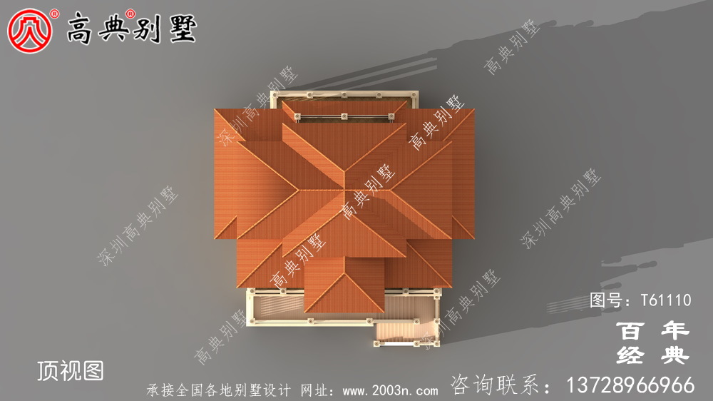 帶車庫復式三層別墅效果圖_農村三層別墅設計圖紙