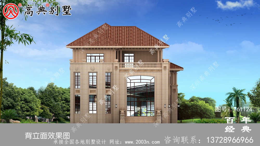 農(nóng)村三層石材別墅設(shè)計(jì)圖紙及效果圖_農(nóng)村三層別墅設(shè)計(jì)