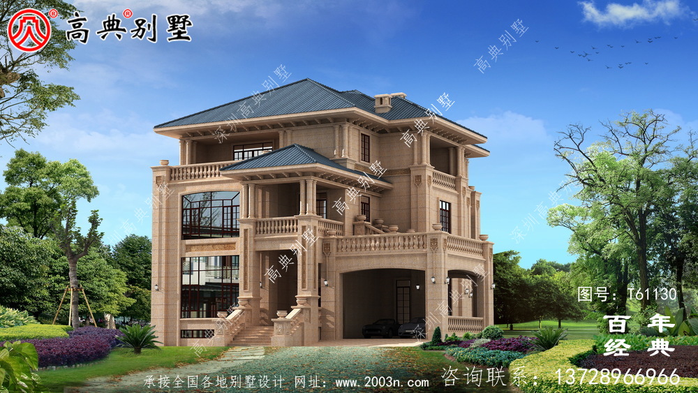 豪華三層石材別墅建筑設(shè)計(jì)圖紙_農(nóng)村三層房屋設(shè)計(jì)