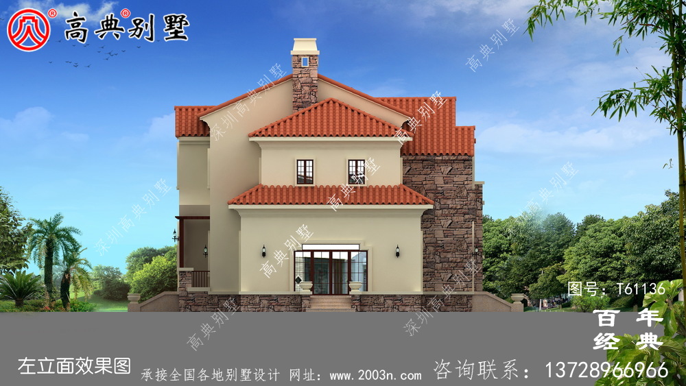 两层欧式小别墅设计图_农村两层房屋设计