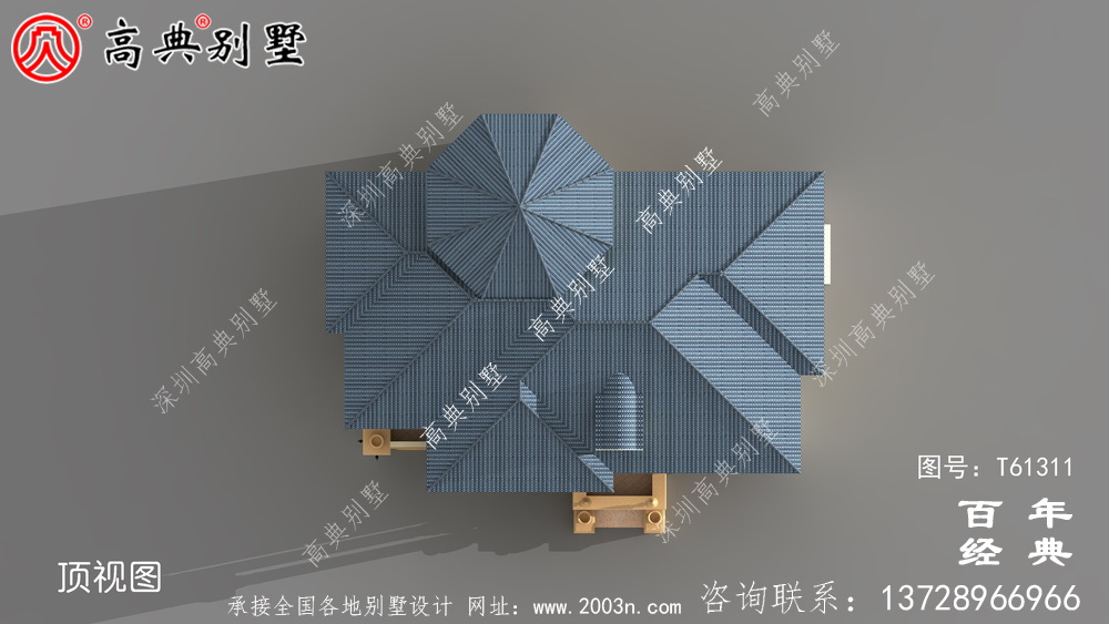 新農村復式兩層歐式別墅設計圖紙_農村兩層自建房屋設計圖