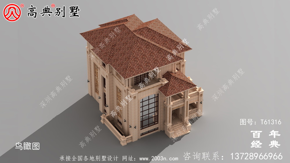 复式古典三层欧式别墅设计图纸_农村三层自建房设计图纸