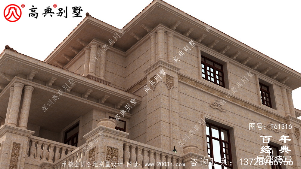 复式古典三层欧式别墅设计图纸_农村三层自建房设计图纸