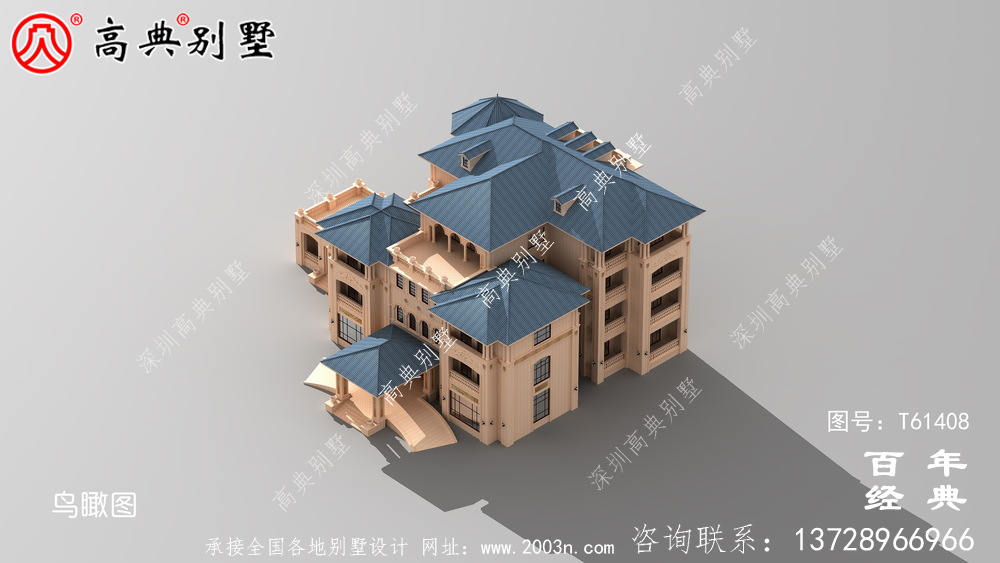 歐式四層豪華別墅設計全套圖紙_四層別墅設計圖紙