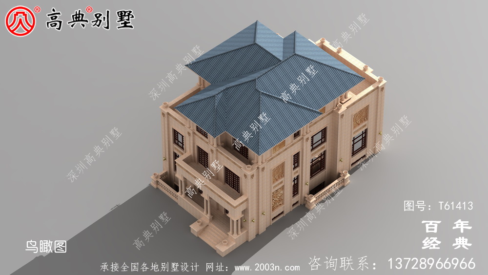 復式三層歐式別墅施工圖紙及效果圖大全_農村三層自建房屋設計圖