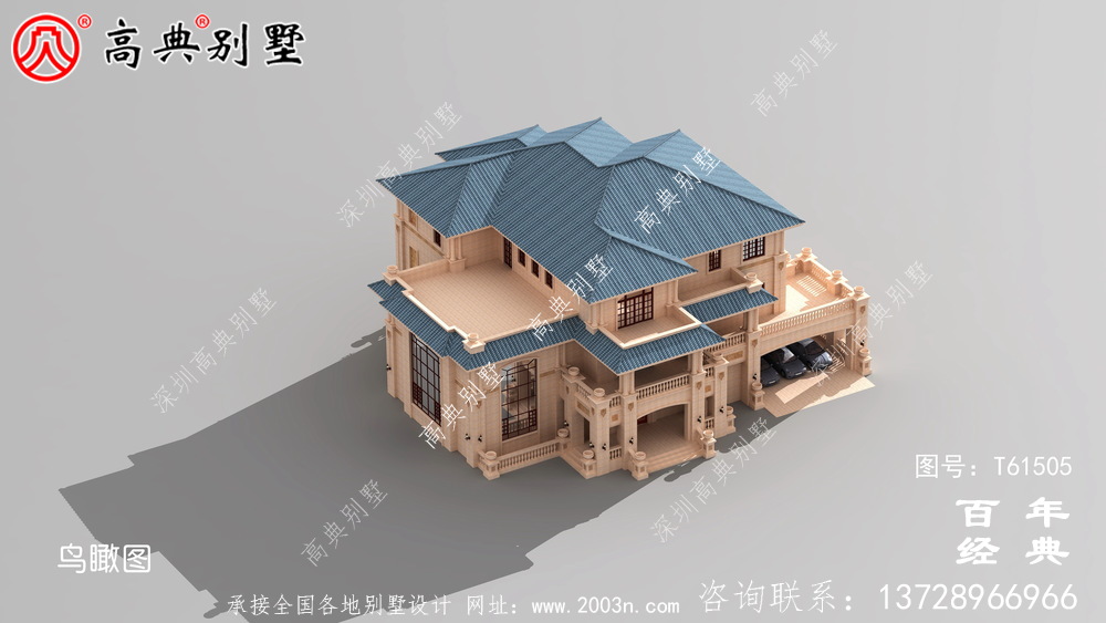 三層歐式高端別墅設計圖紙及效果圖_三層別墅設計圖紙