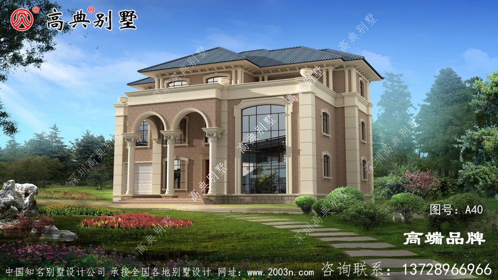 豪华三层别墅设计图,户型经典,高级大气