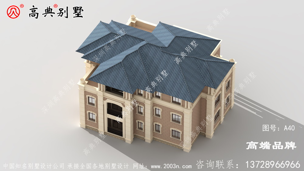 豪华三层别墅设计图,户型经典,高级大气