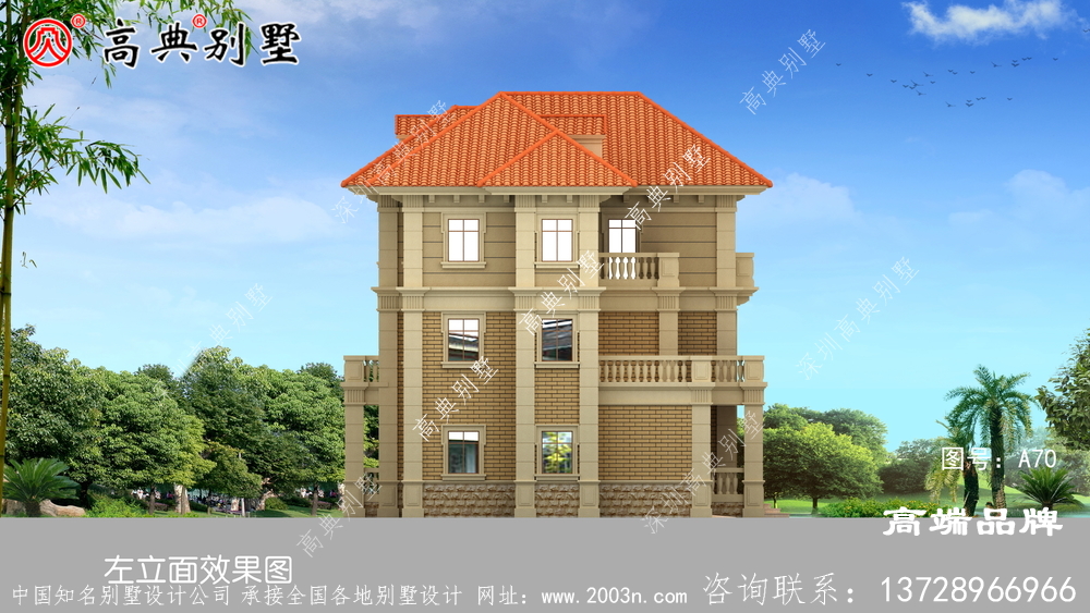 三層現代建別墅設計圖