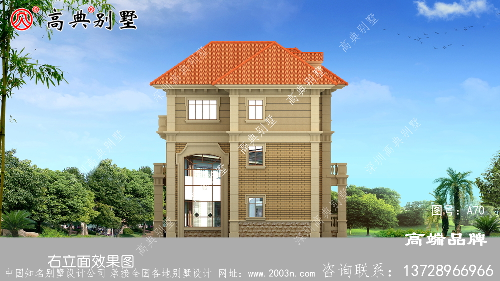 三層現代建別墅設計圖
