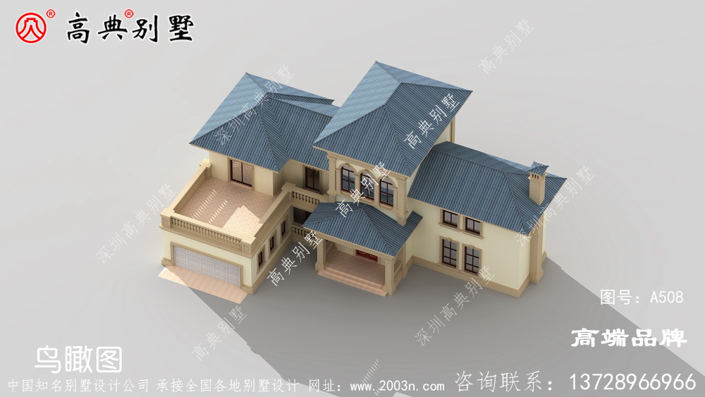 欧式风格二层别墅图片大全