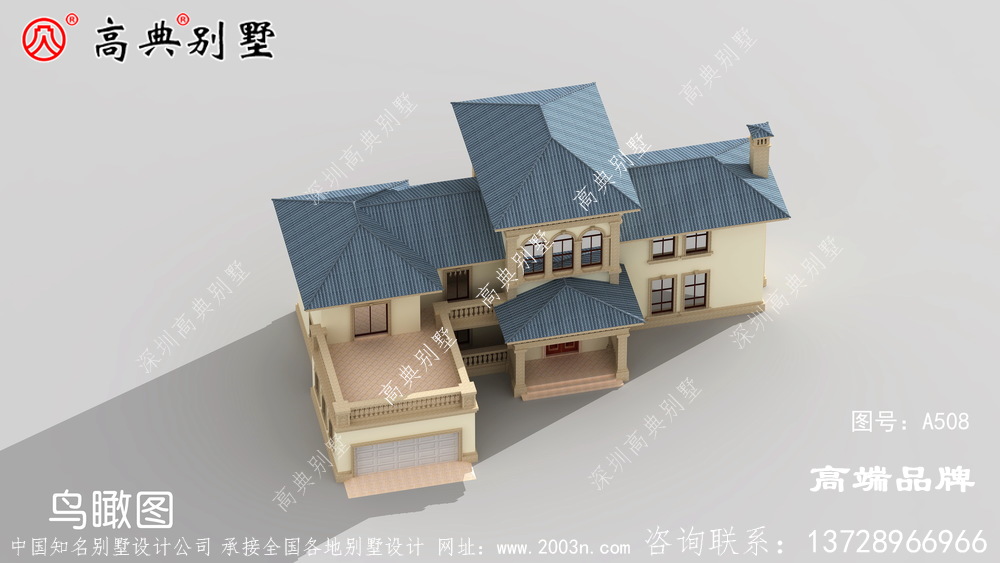 欧式风格二层别墅图片大全