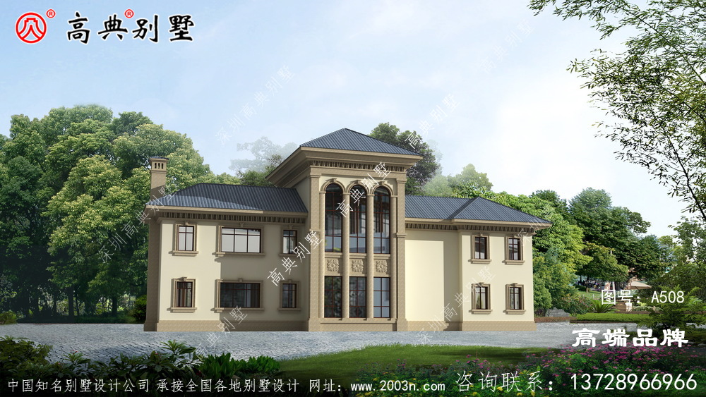 欧式风格二层别墅图片大全