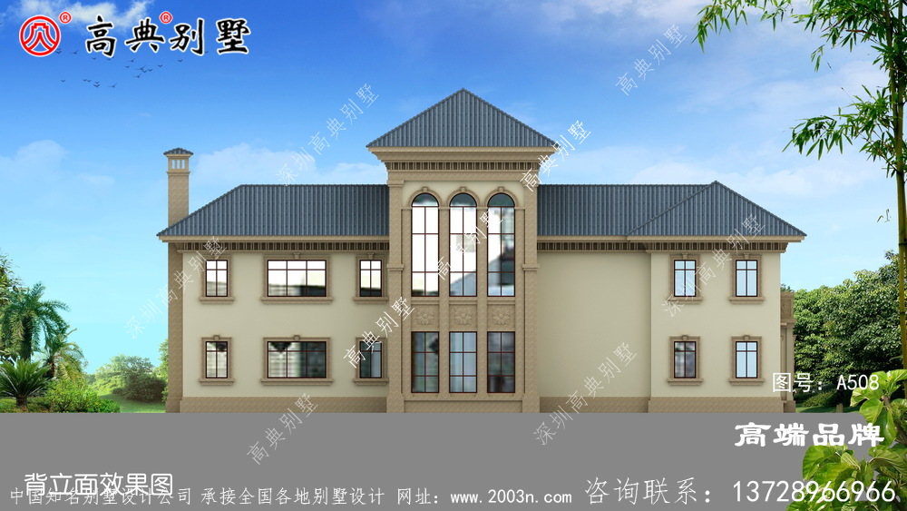 欧式风格二层别墅图片大全