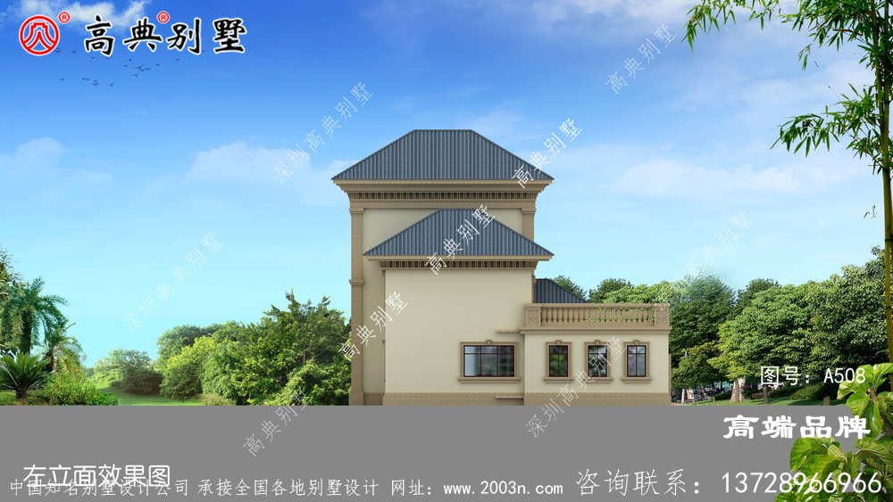 欧式风格二层别墅图片大全