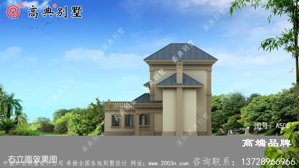欧式风格二层别墅图片大全