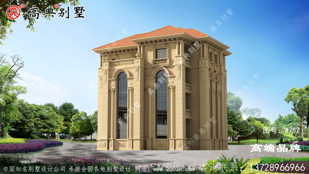 法式風(fēng)格別墅外觀圖