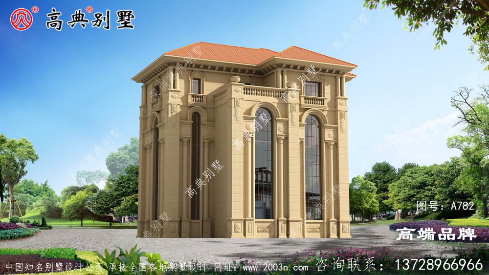 法式風(fēng)格別墅外觀圖