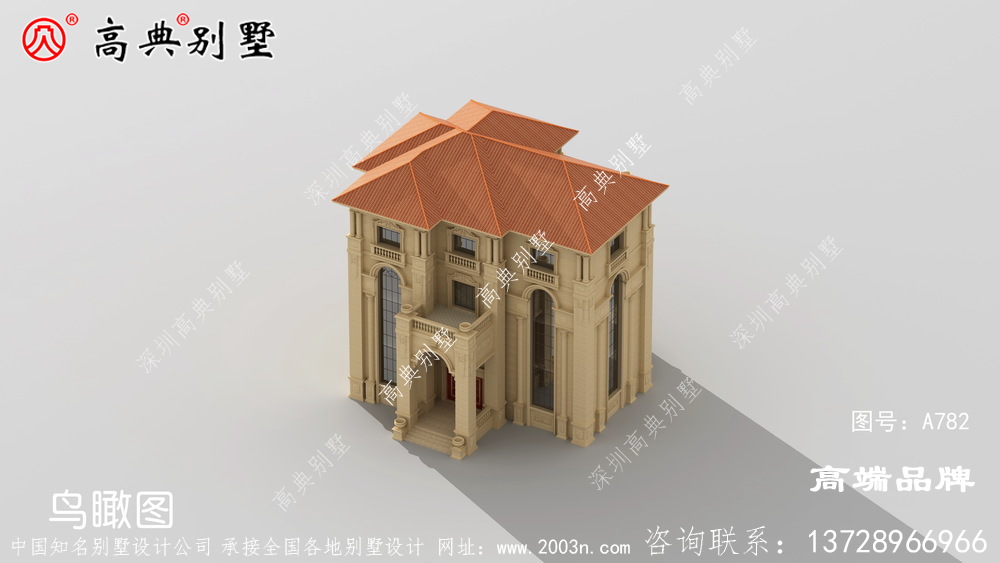 法式風(fēng)格別墅外觀圖