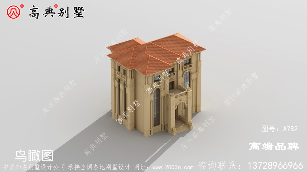 法式風(fēng)格別墅外觀圖