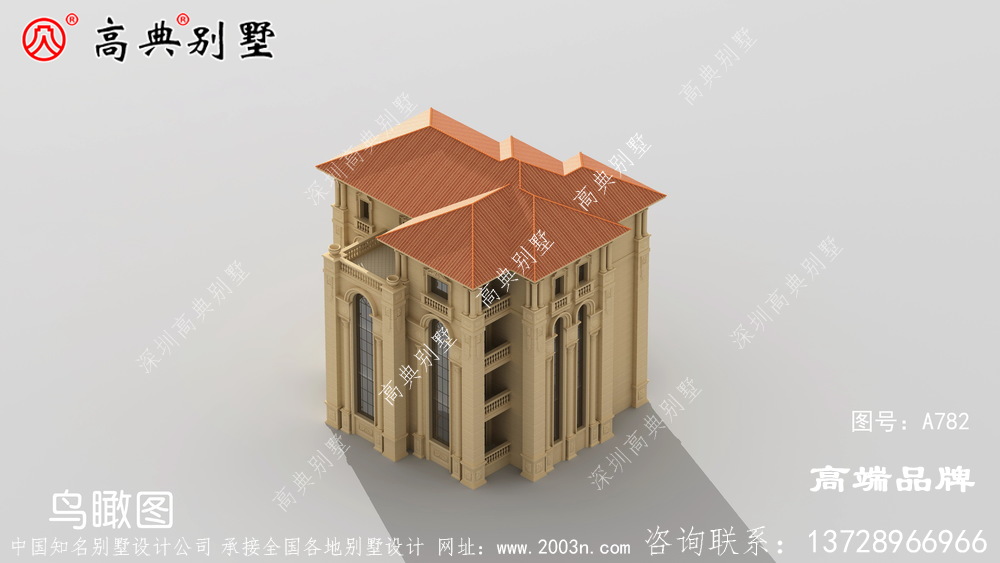 法式風(fēng)格別墅外觀圖