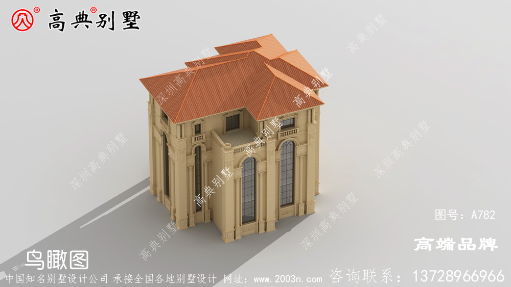 法式風(fēng)格別墅外觀圖