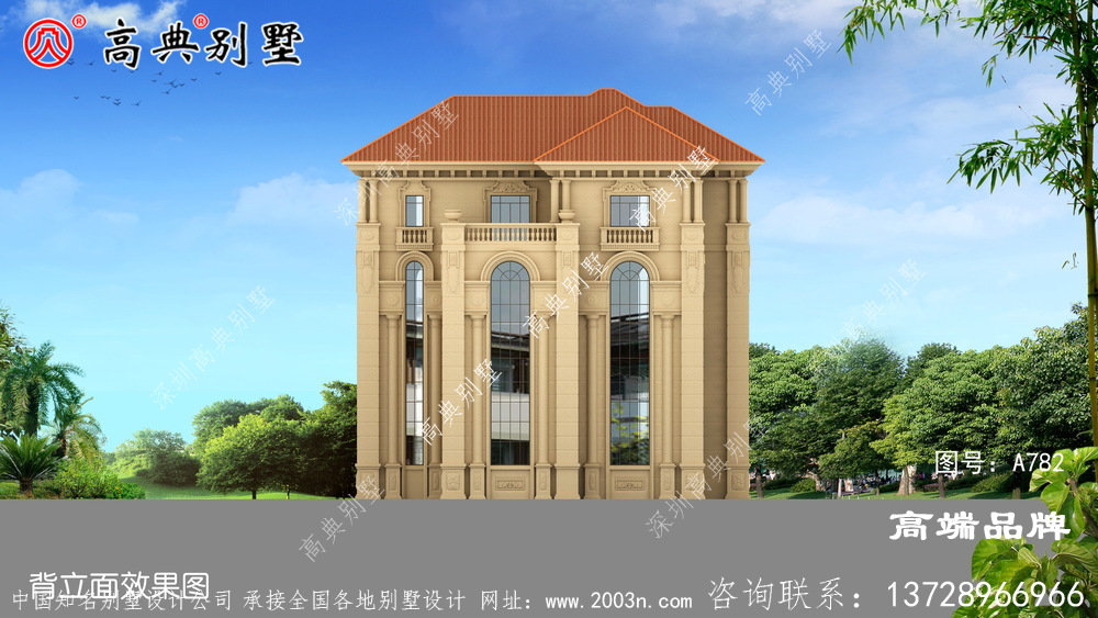 法式風(fēng)格別墅外觀圖
