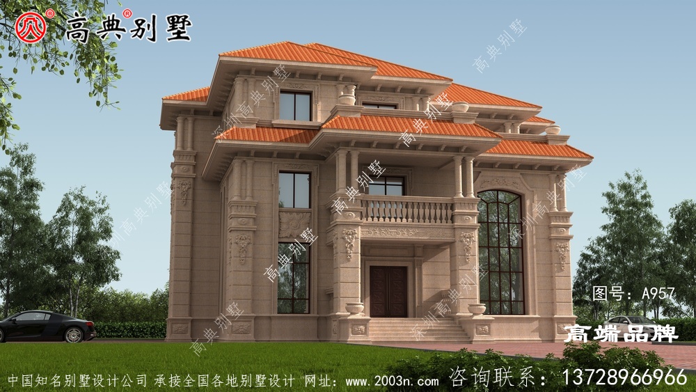 纯石材干豪华别墅设计图纸