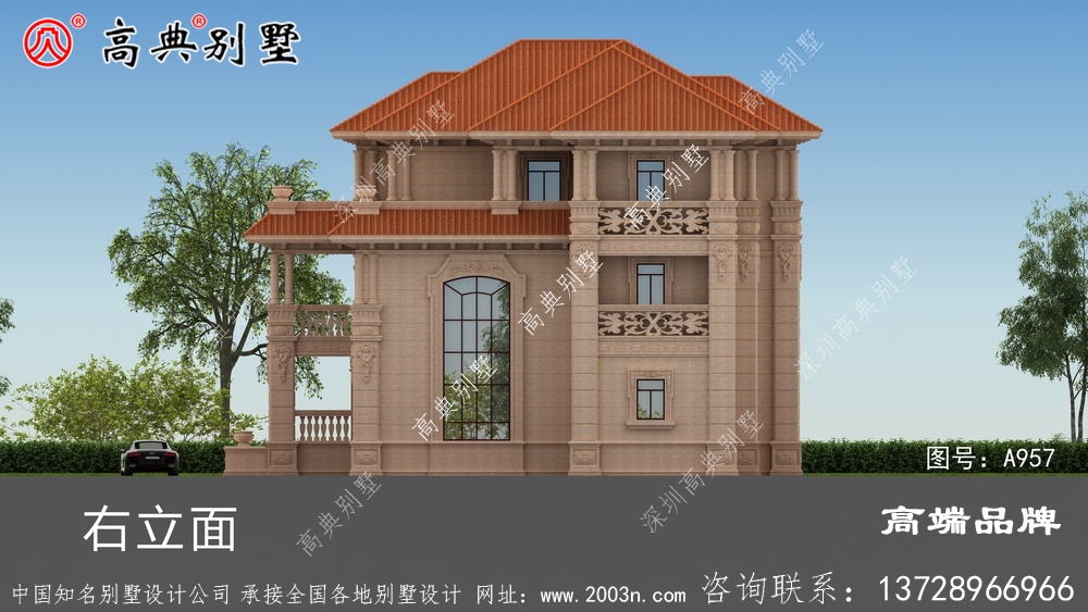 纯石材干豪华别墅设计图纸