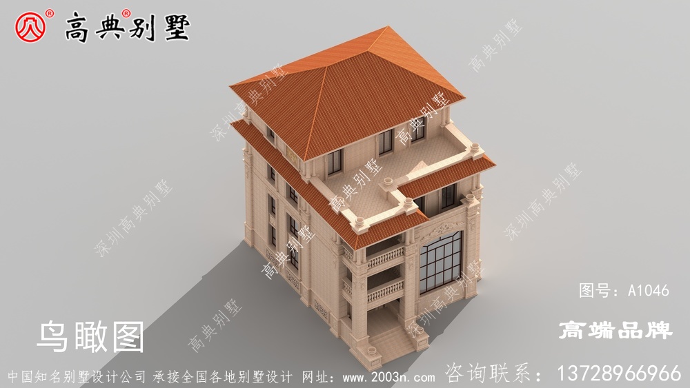 纯石材挂豪华别墅设计图