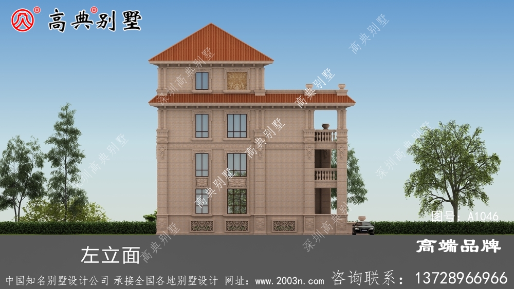 纯石材挂豪华别墅设计图