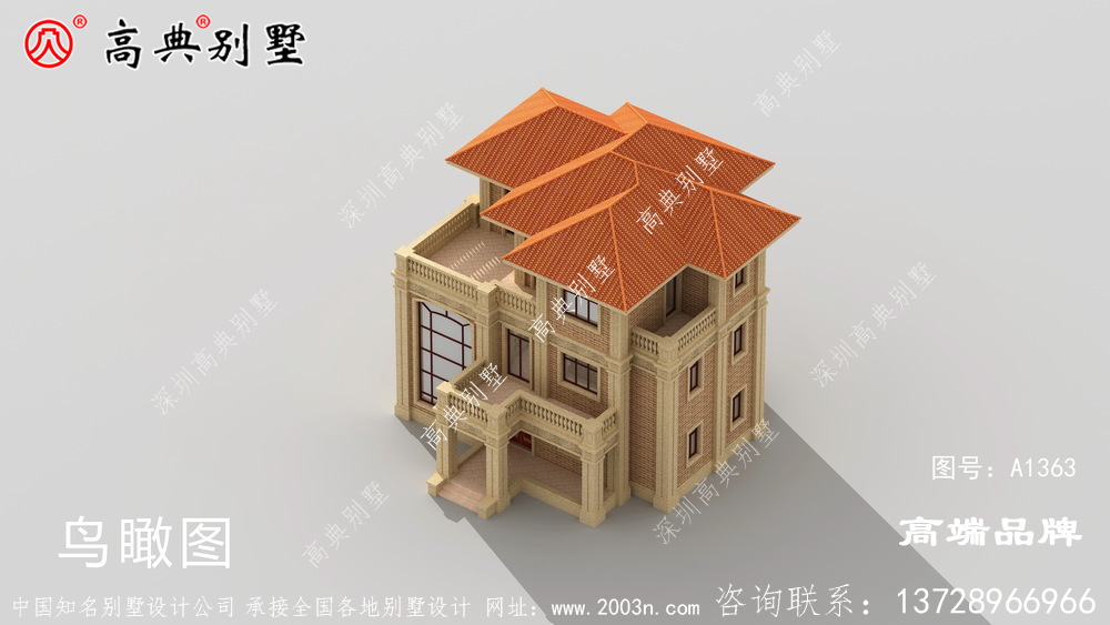 欧式三层别墅设计图纸
