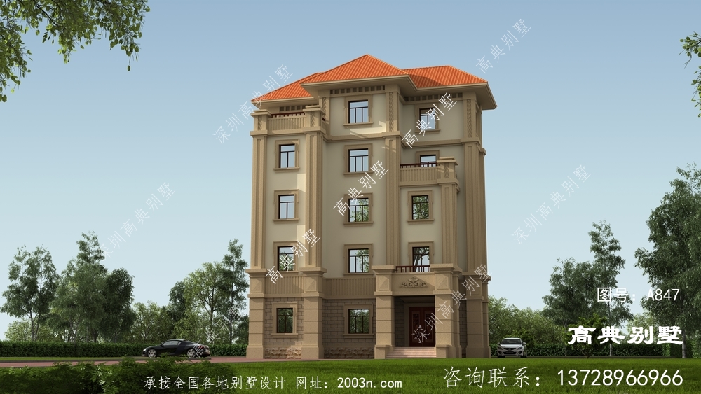 豪华五层乡村别墅设计 豪华五层乡村别墅设计