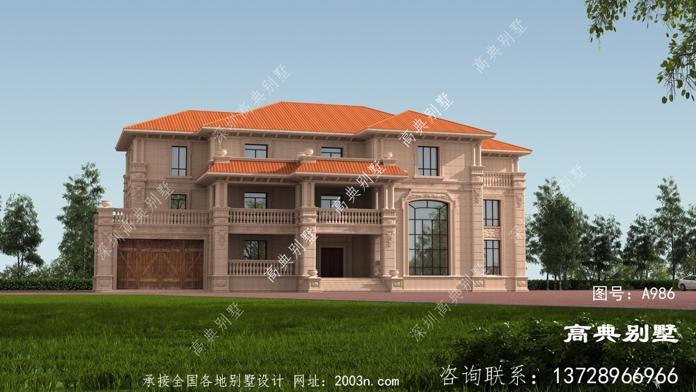 欧式石材大户型别墅 欧式石材大户型别墅