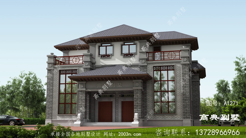 中式双拼怎么建,当然是少不了高档的复式设计啦!