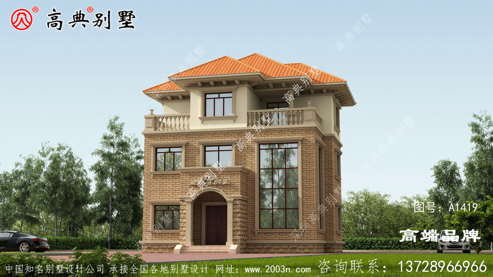 朴素实用的欧式风格农村自建小别墅