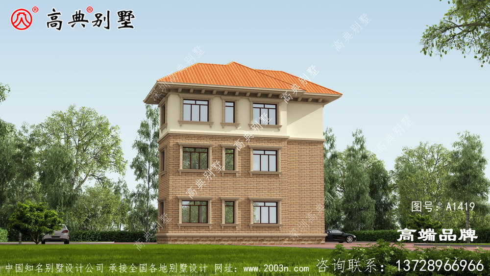 朴素实用的欧式风格农村自建小别墅