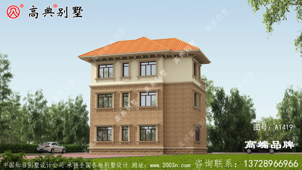 朴素实用的欧式风格农村自建小别墅