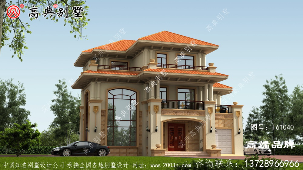 經典復式三層別墅住宅設計圖