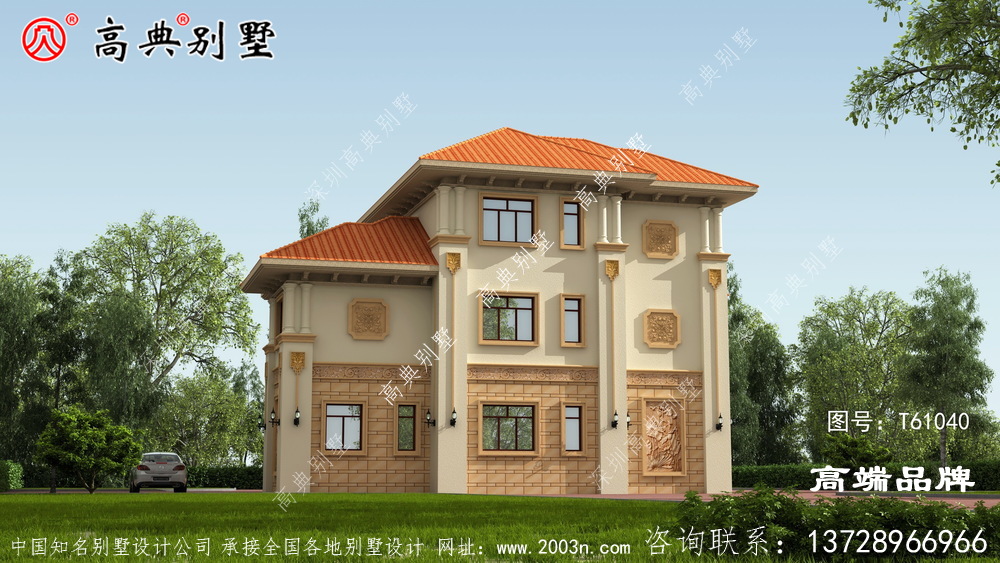 經典復式三層別墅住宅設計圖