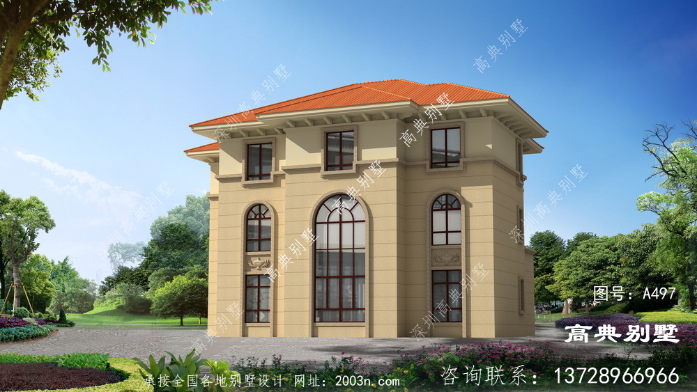 自营住宅别墅工程设计图