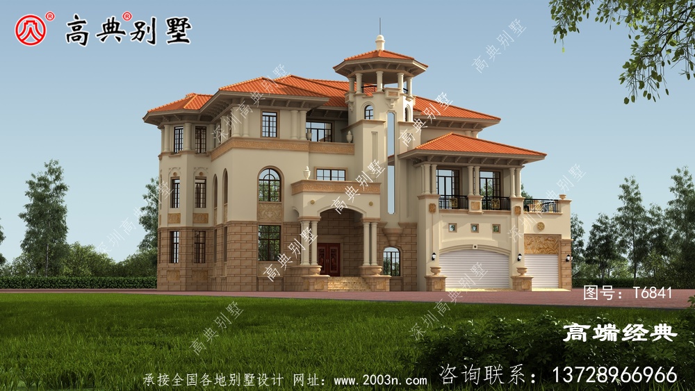 简欧四层自建房子户型方案图，还带露台晋江市